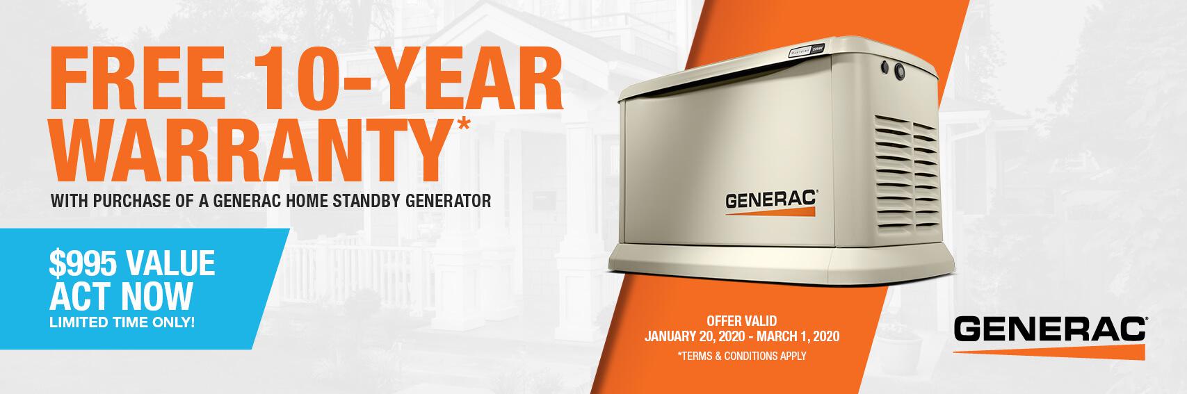 Homestandby Generator Deal | Warranty Offer | Generac Dealer | Burbank, IL